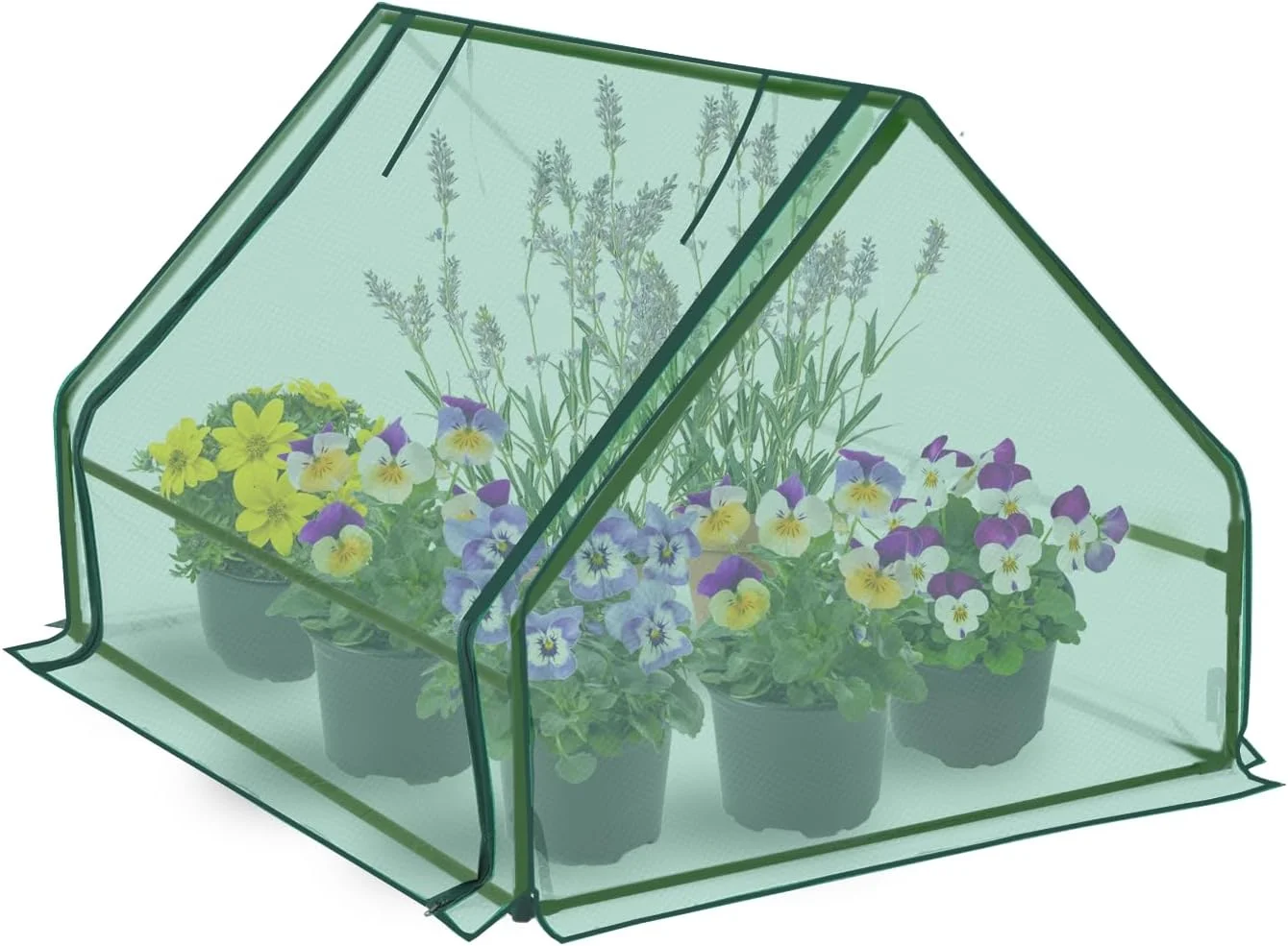 Mini Greenhouse  Portable 99” x 51” x 37”Green House  Compatible with Raised Garden Bed Planters  Reinforced Waterproof and UV-Resistant Hot House for Indoor and Outdoor Use.