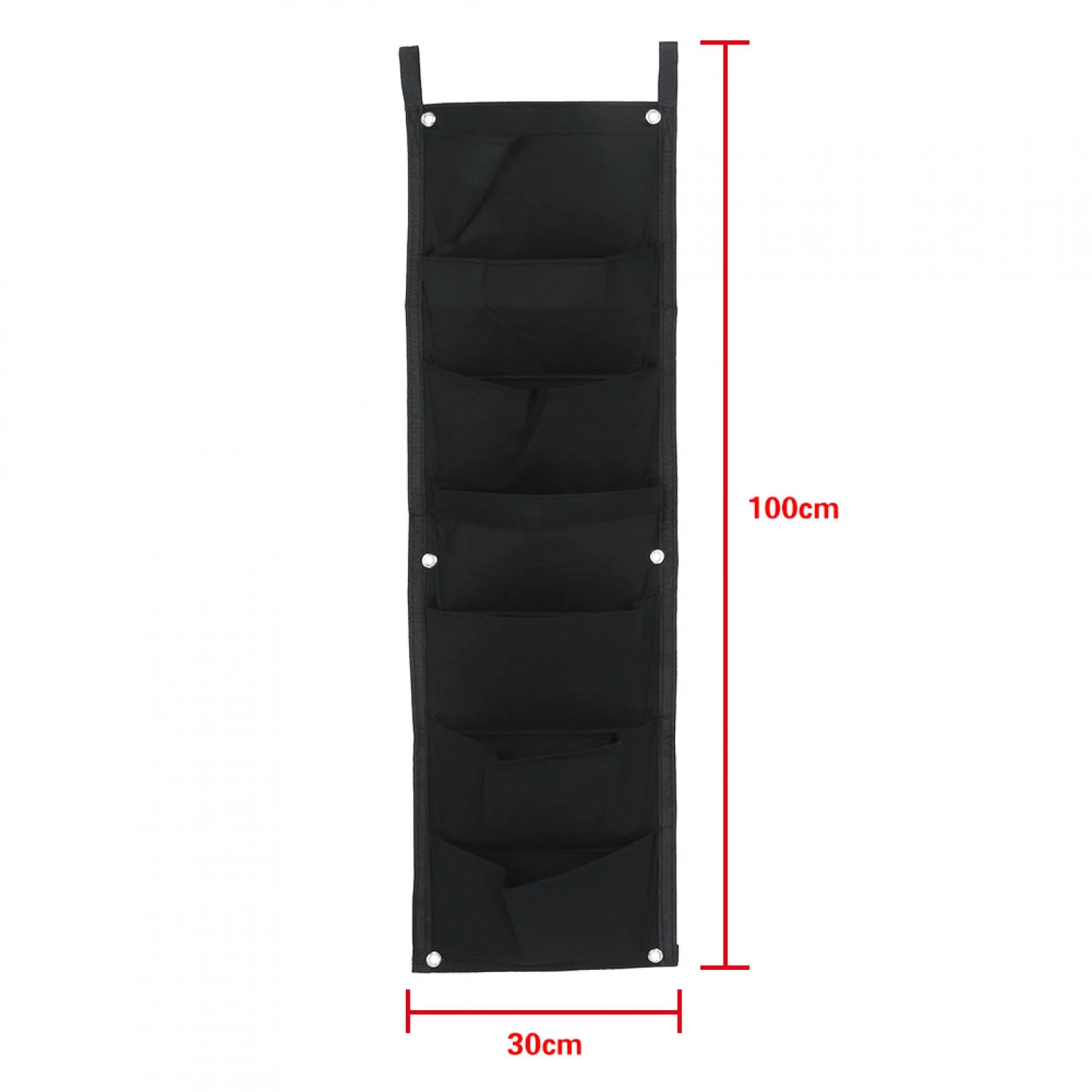 Plant Bag - Vertical Felt Garden Plant Grow Container Bags Wall Hanging Planter(7 Pocket)