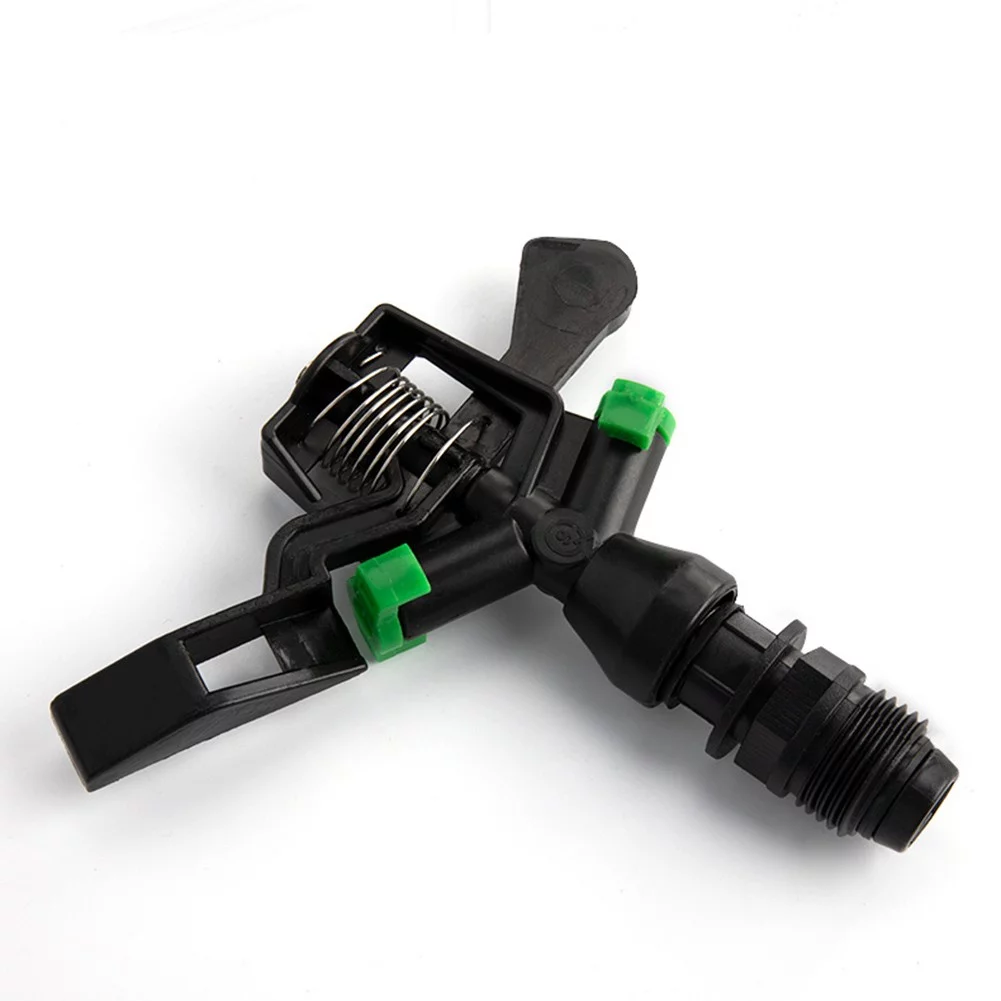 4x 1/2 Inch Plastic Impact Sprinkler 360° Rotation Head & Nozzle Lawn Irrigation