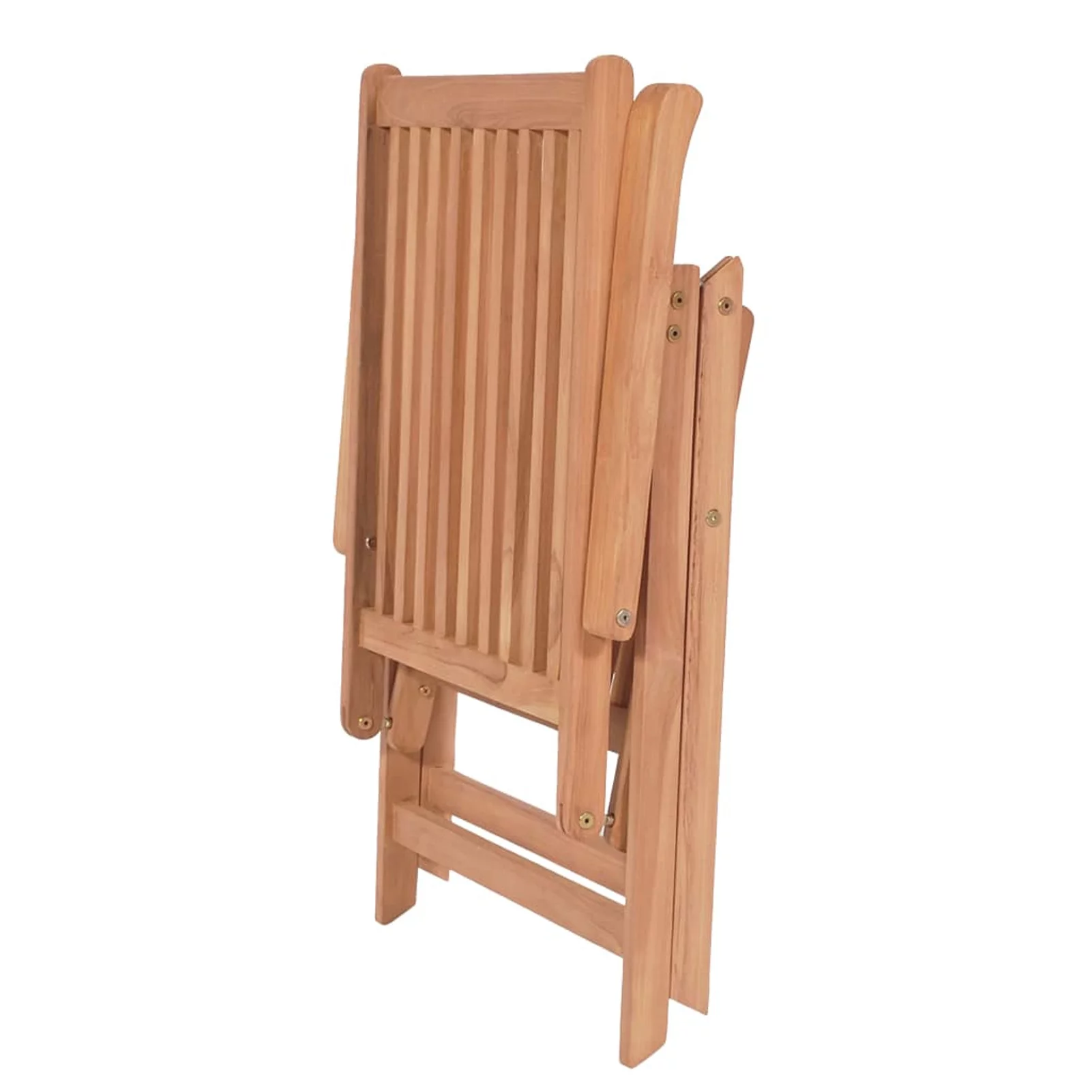 Dcenta Reclining Patio Chairs 6 pcs Solid Teak Wood