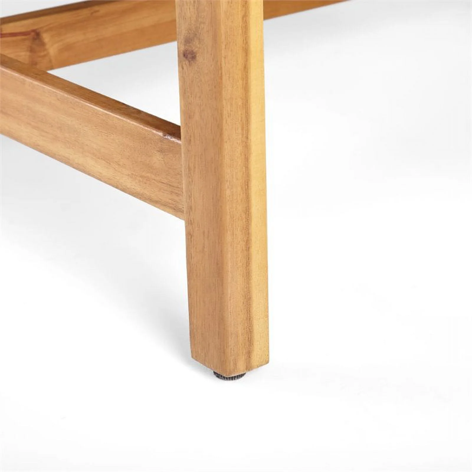 Noble House Hampton Outdoor Wood and Wicker Loveseat and Coffee Table in Mocha