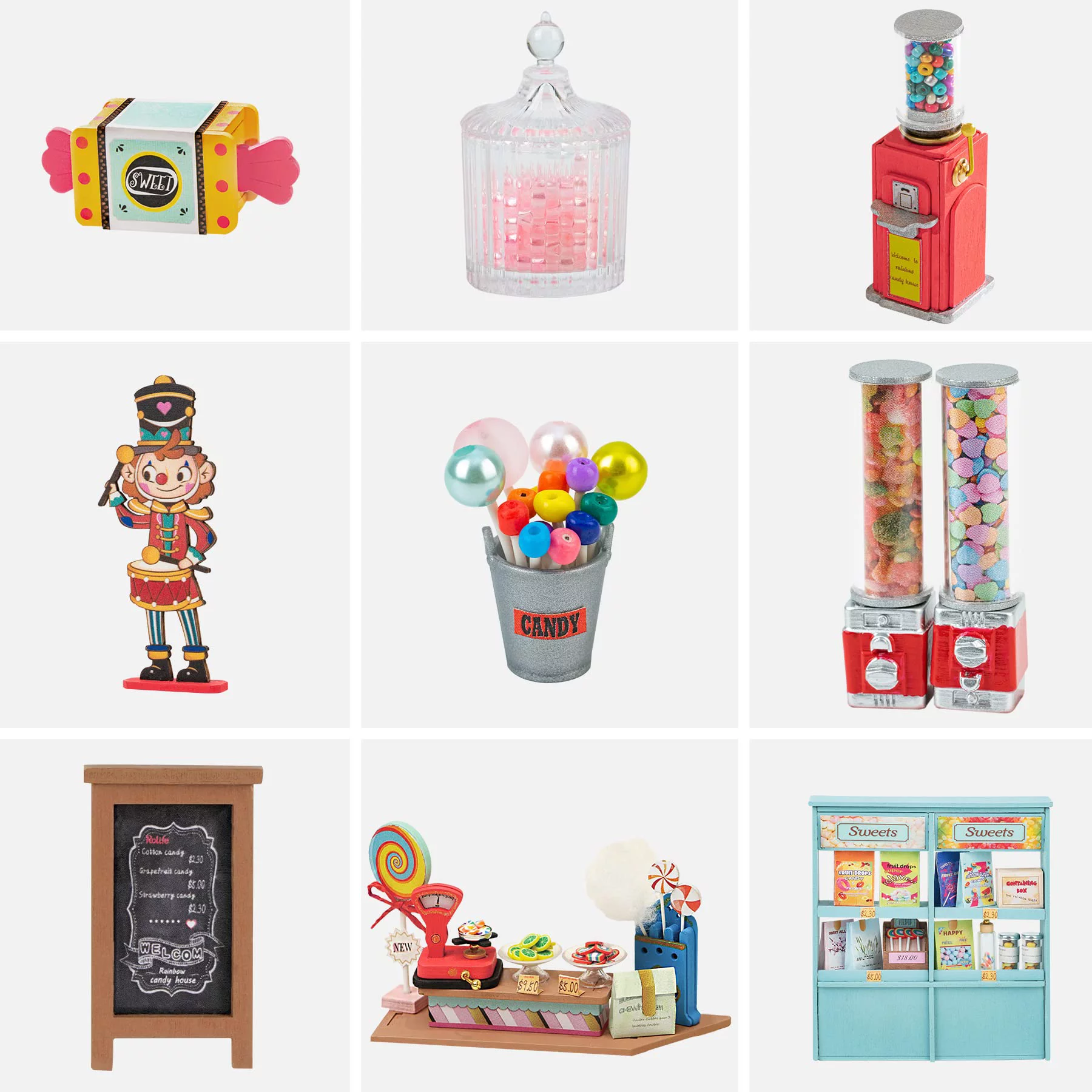 Rolife DIY Miniature House Kit with Furnitures Tiny House Making Kit,1:24 Scale Store Kit,for Gifts Home Decor