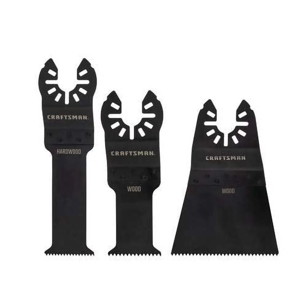 Craftsman High Carbon Steel Wood Cutting Oscillating Blade Set 3 pc. - Case Of: 1