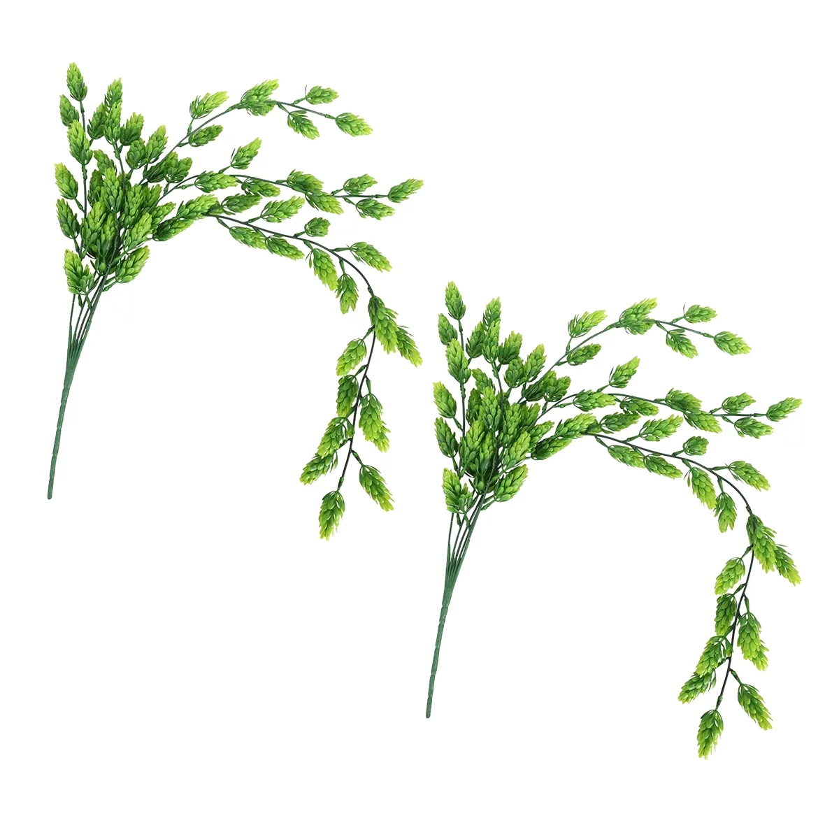 Zukuco 2pcsArtificial Hanging Plants Fake Hops Flowers Vine Faux Greenery for Wall House Room Garden Wedding Garland Indoor Outdoor Decoration