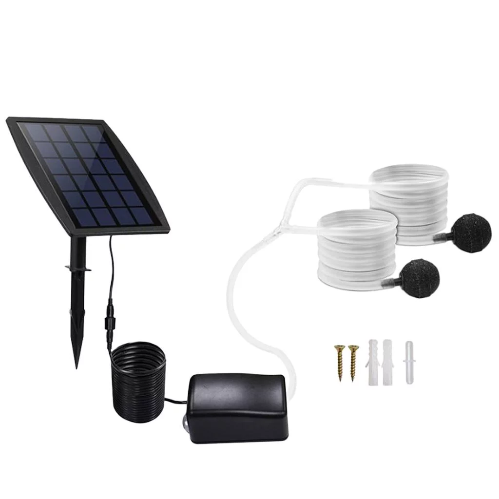 Solar powered of air Pump Airing Panel for Fish Pond, Aquaculture, Hydroponics, Bubbleponics