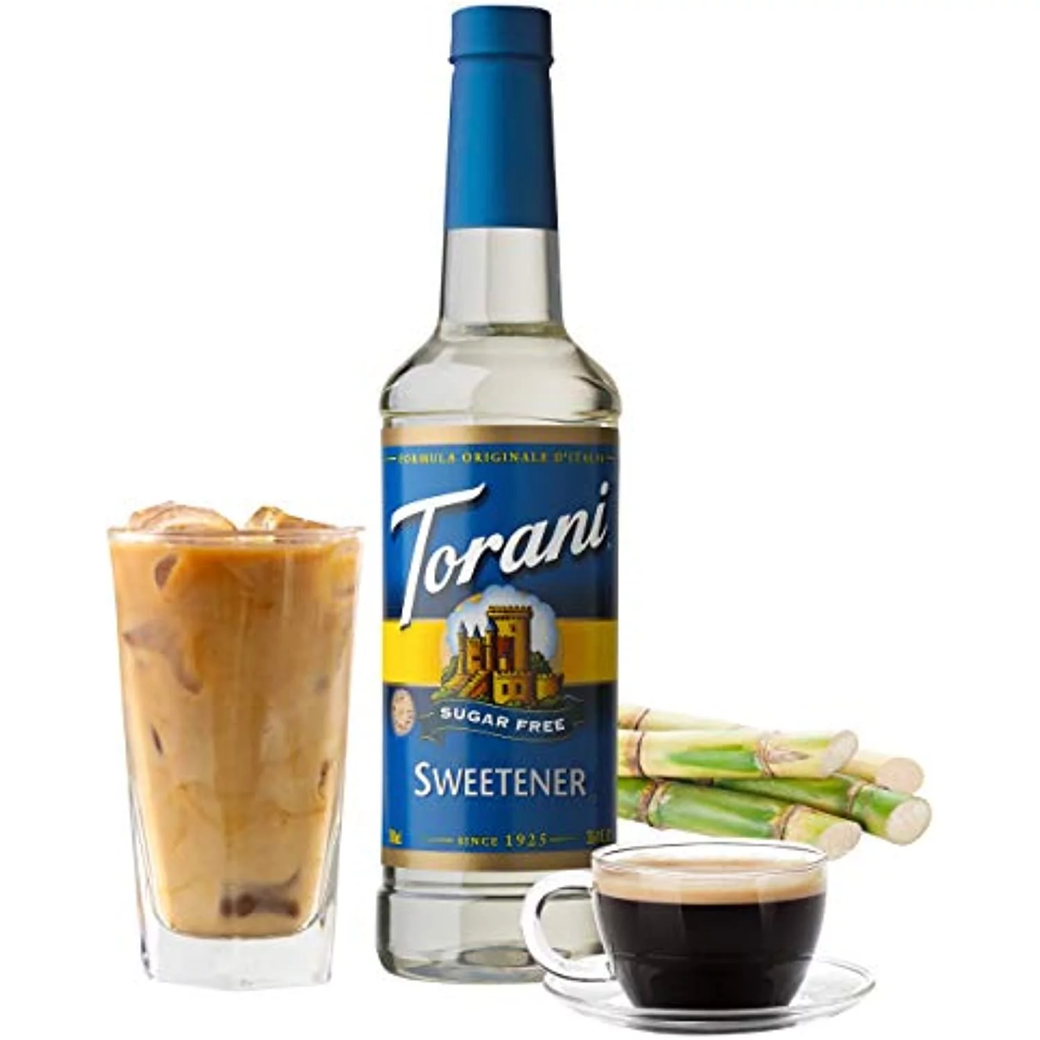 Torani Sugar Free Syrup, Sweetener, 25.4 Fl Oz (Pack Of 4)