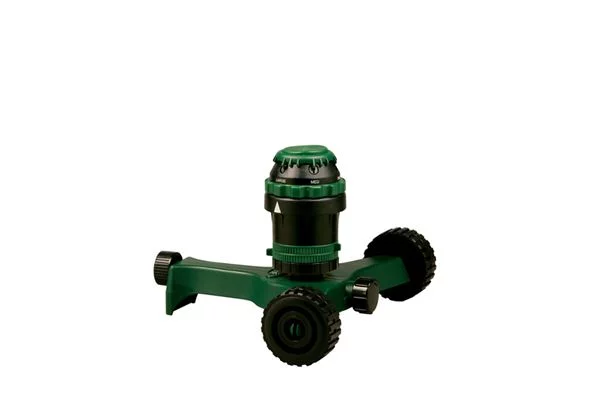 Orbit H20-6 Gear Driven Sprinkler on Wheeled Base for Lawn Watering - 58572N