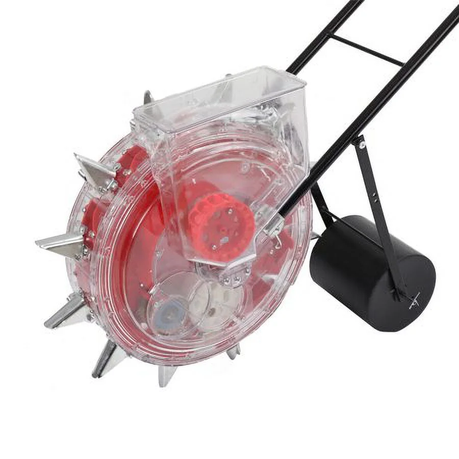 ECUTEE Manual Seed Planter Spreader Peanut Corn Bean Planter Handheld Seeding Machine Garden Hand-push Roller Seeder