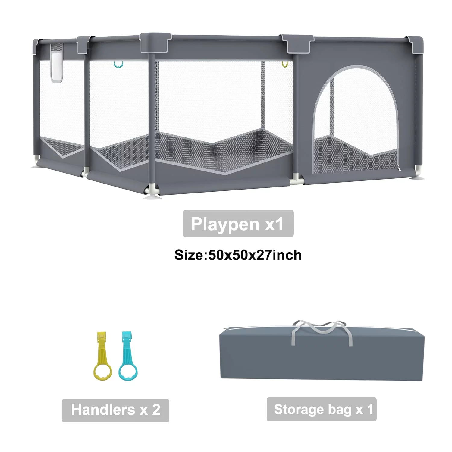 Extra Large Baby Playpen  Large Play Pens for Babies and Toddlers  (71x59x26inch) Baby Play Yards with Anti-Slip Base  Sturdy Kids Indoor & Outdoor Activity Center  Baby Fence with Br