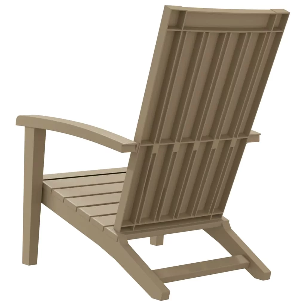 Suzicca Patio Adirondack Chair Brown Polypropylene