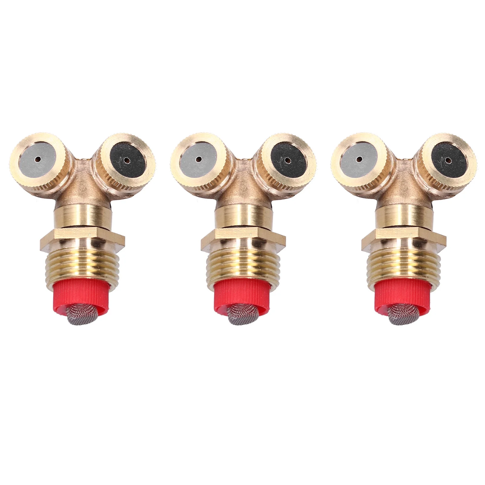 Goldmeet 3Pcs Agricultural Spray Nozzle with Filter G1/2 Male Thread Irrigation Mist Sprinkler Head