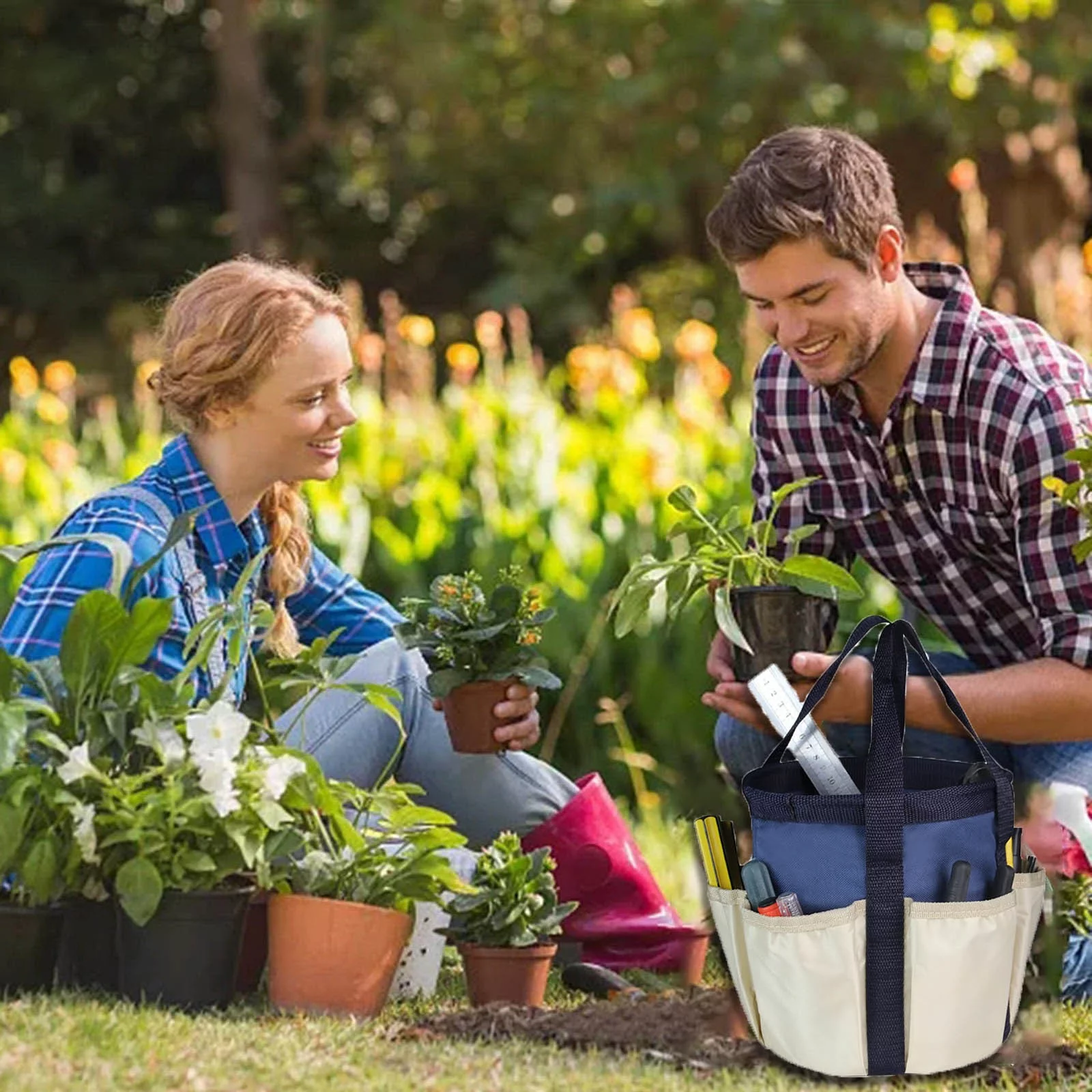 Car Pick Set Outdoor Cloth Garden Tool Bag Kids Hardware Tool Bag Gardening Pruning Bag Gardening Tote Bag Garden Tool Bag Storage Bag