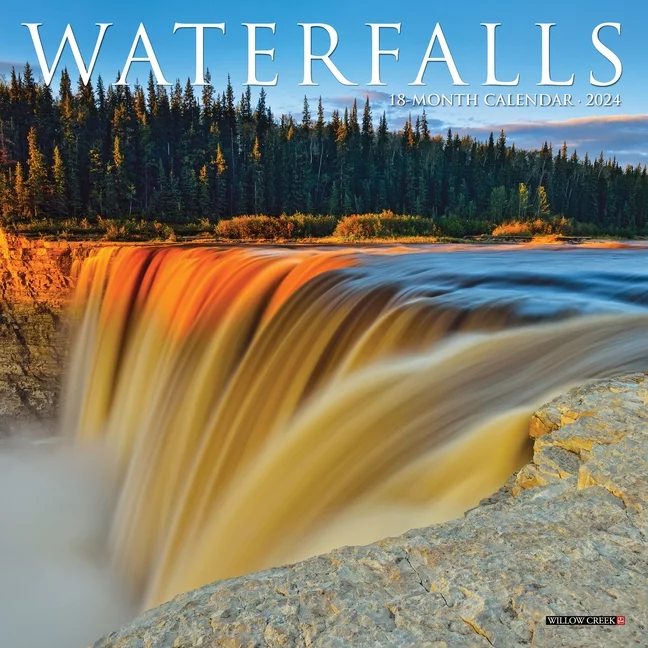 Waterfalls 2024 7 X 7 Mini Wall Calendar (Other)