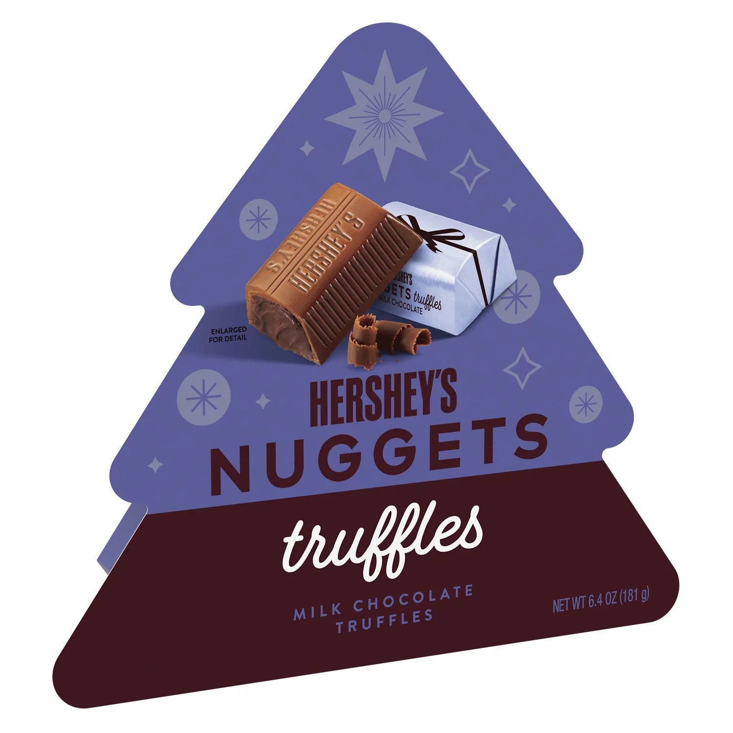 Hershey's Nuggets Milk Chocolate Truffles Christmas Candy, Gift Box 6.4 oz