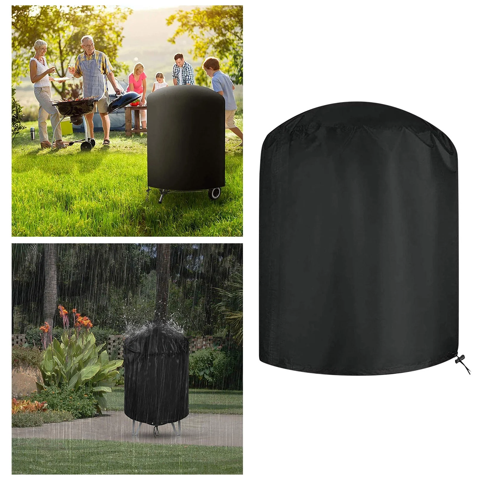 FHKOEGHS house Hoops 8ft Cover for Outdoor Table Round Table Cover Garden Furniture Cover Barbecue Barbecue Cover Outdoor Furniture Set Protective Cover 70 Cm