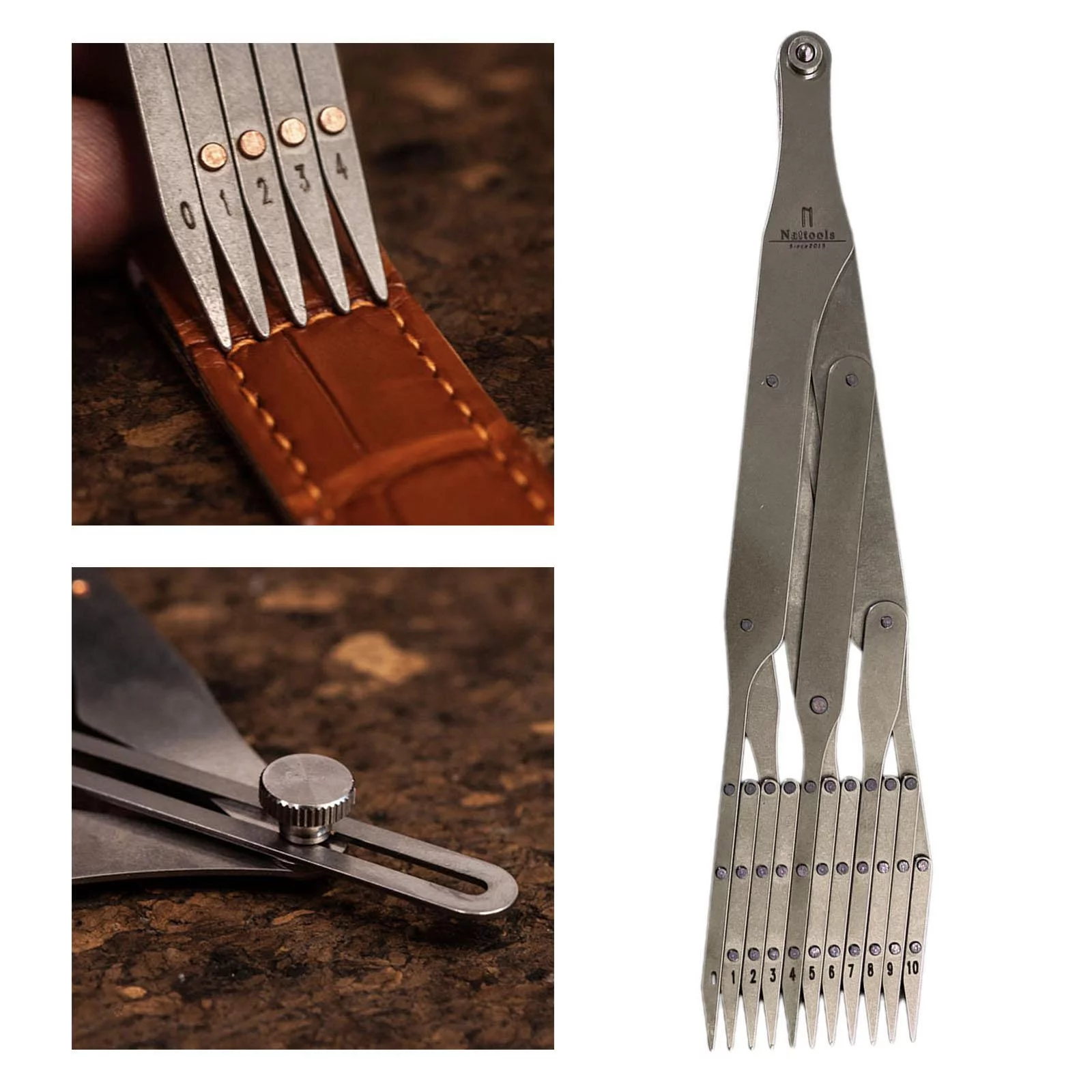 Expanding Sewing Gauge Buttonhole Spacing Marking Measuring Equidistant Tool 11 Point