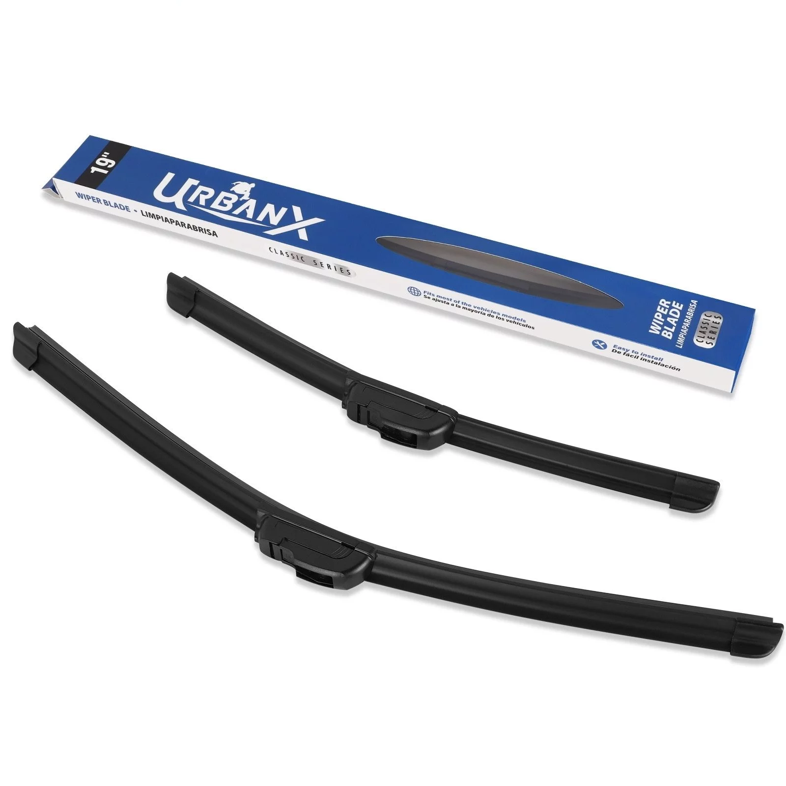 UrbanX 2-IN-1 All Seasons Water Repellency Original Equipment Replacement Wiper Blades For 2014 Dodge Avenger 24