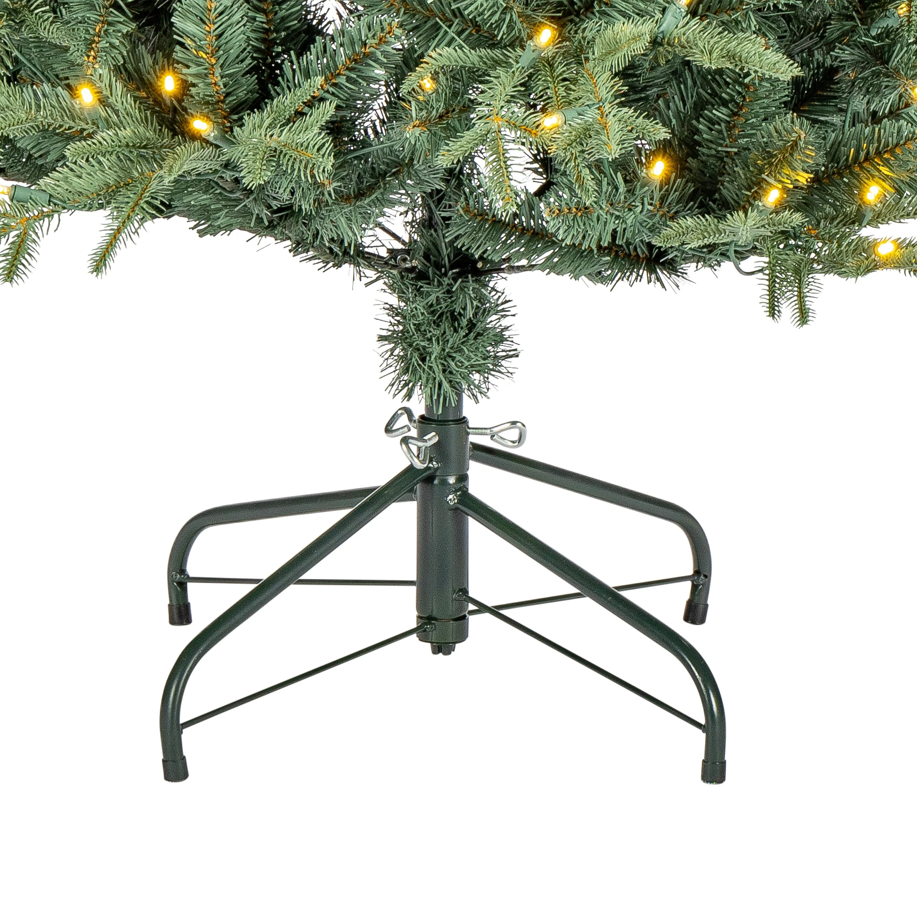 Sterling 6.5 Foot Natural Cut Blue Spruce with 300 Warm White LED lights - N/A