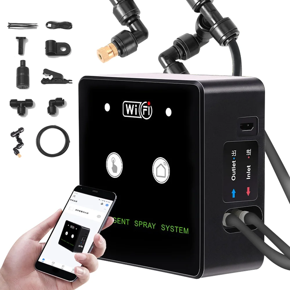 Spray Kit,Kit By Wifi Kit Sprayer Terrarium Wifi And Rotatable Sprayer And Timed With Wifi Timed App And Rotatable Kit Spray Kit Terrarium Timed Rotatable Nozzle Wifi A Environment