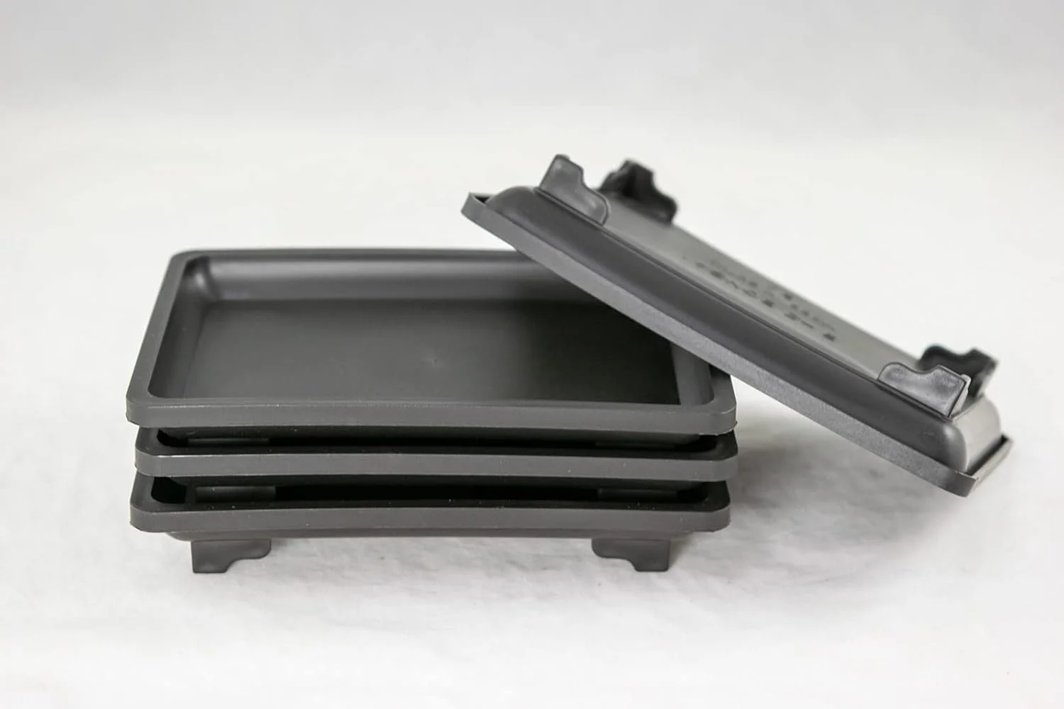 4 Rectangular Plastic Humidity/Drip Tray For Bonsai Tree And Indoor Plants - 5.25