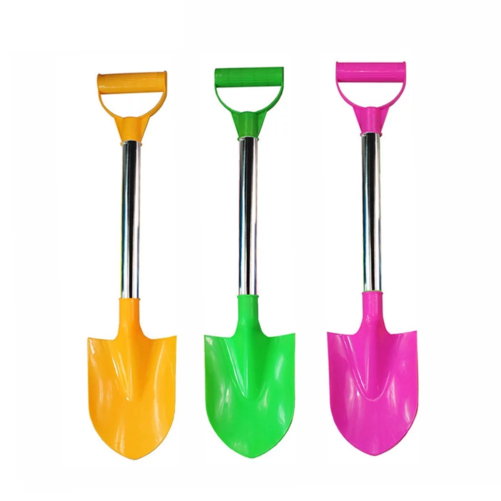 huntermoon 3 Pcs Beach Shovels Seaside Sand Plastic Spade Beach Game Tools Children Holiday Gift Toy