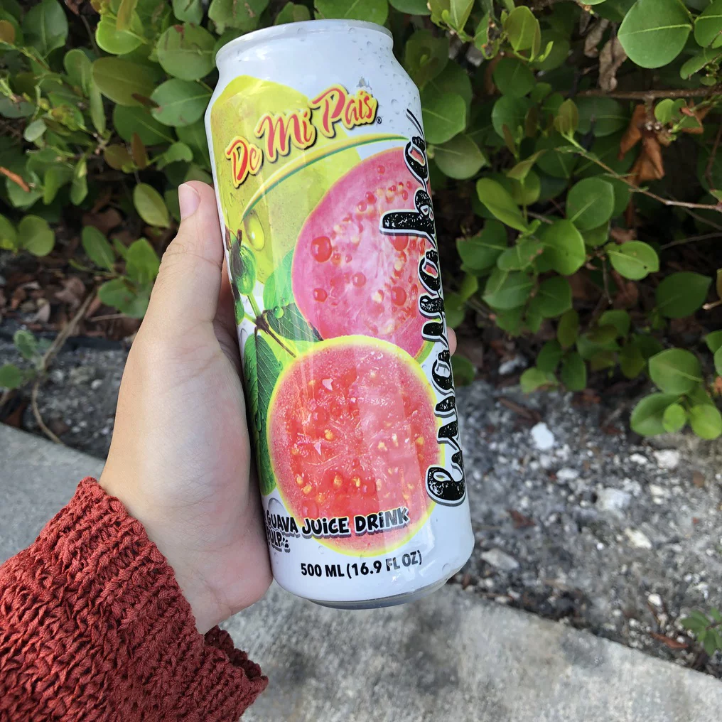 De Mi Pais Canned Pink Guava Fruit Juice 12-PACK