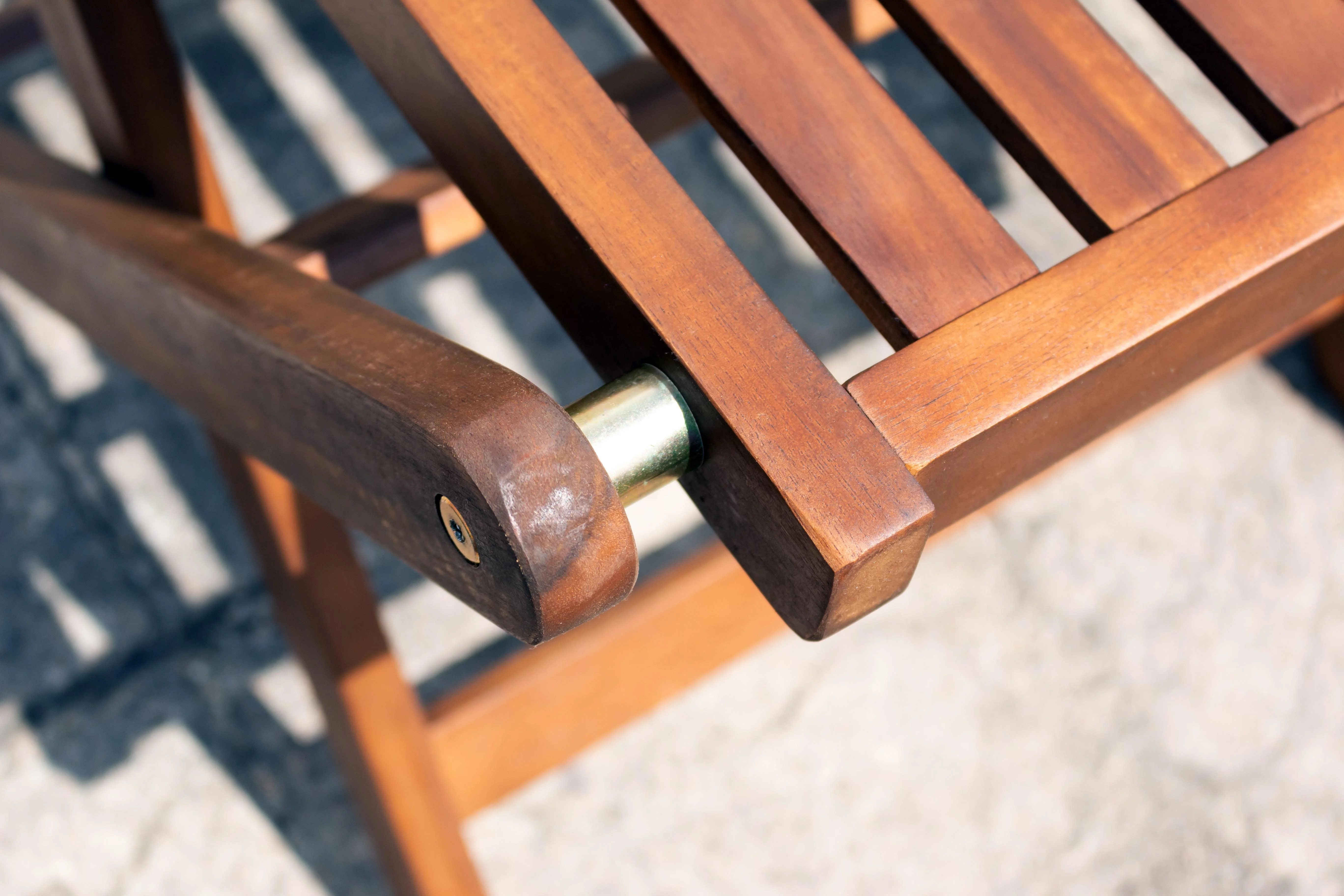 Zoovilla Acacia Folding Dining Chairs, Brown - Set of 4