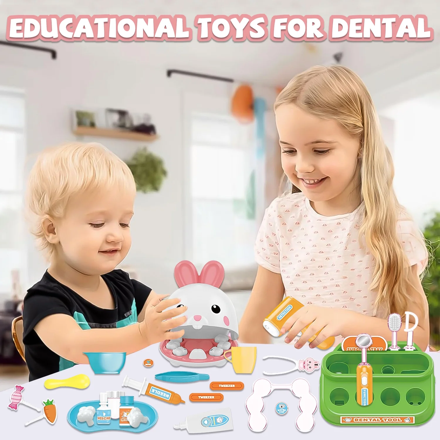 Doctor Kit for Toddlers 3-5, Pretend Play Kit Toys for Role Play, Pretend Playset for Toddlers 3-7 Years Old Girl