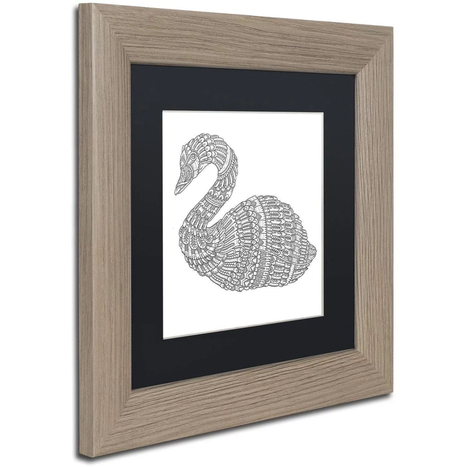 Trademark Fine Art 'Spirit Animals 10' Canvas Art by Filippo Cardu Black Matte, Birch Frame