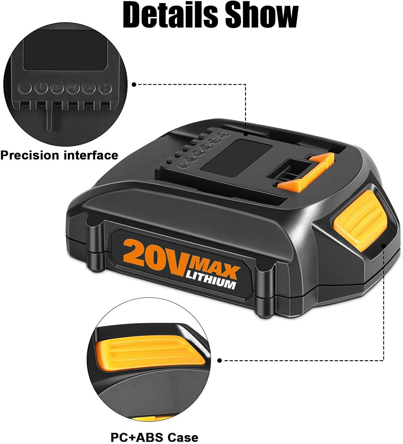 2Pack 3.0Ah 20V WA3525 Replacement for Worx Battery 20v Compatible with Worx 20v Battery WA3520 WG151s WG155s WG251s WG255s WG540s WG545s WG890 WG891