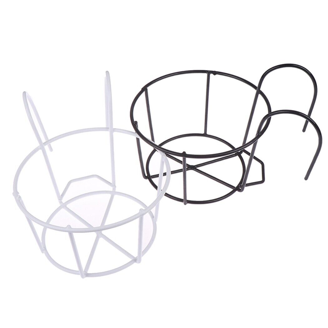 Garden Plant Pot Iron Rack,Planter Balcony Flower Hanging Holder,Metal Basket