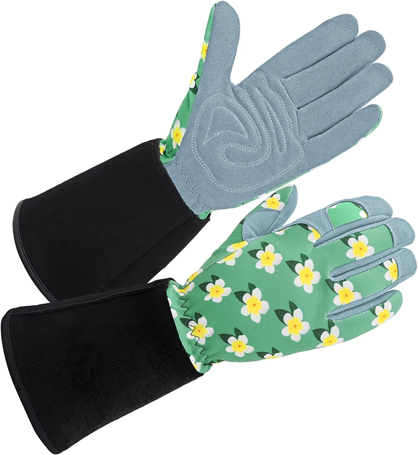 Women's Thorn Proof Deerskin Suede Leather Gardening Gloves (SD6611LL)