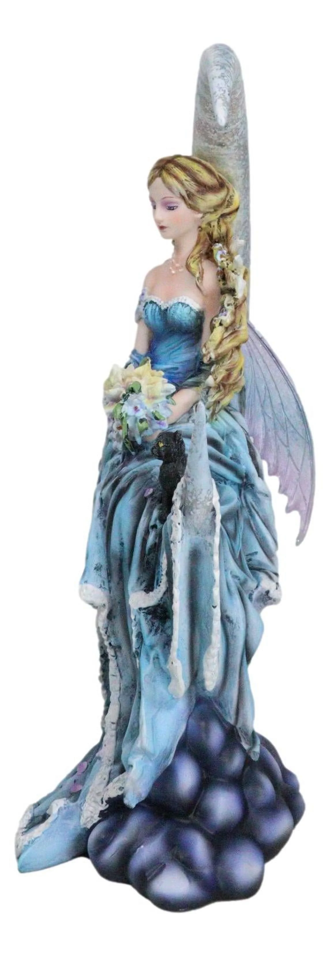 Ebros Large Celestial Moon Water Elemental Fairy Statue 11
