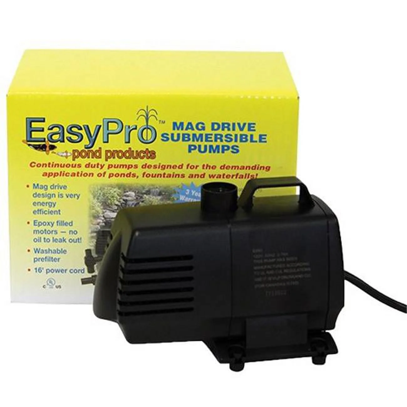 EasyPro EP850 Submersible Magnetic Drive Pump - 850 GPH