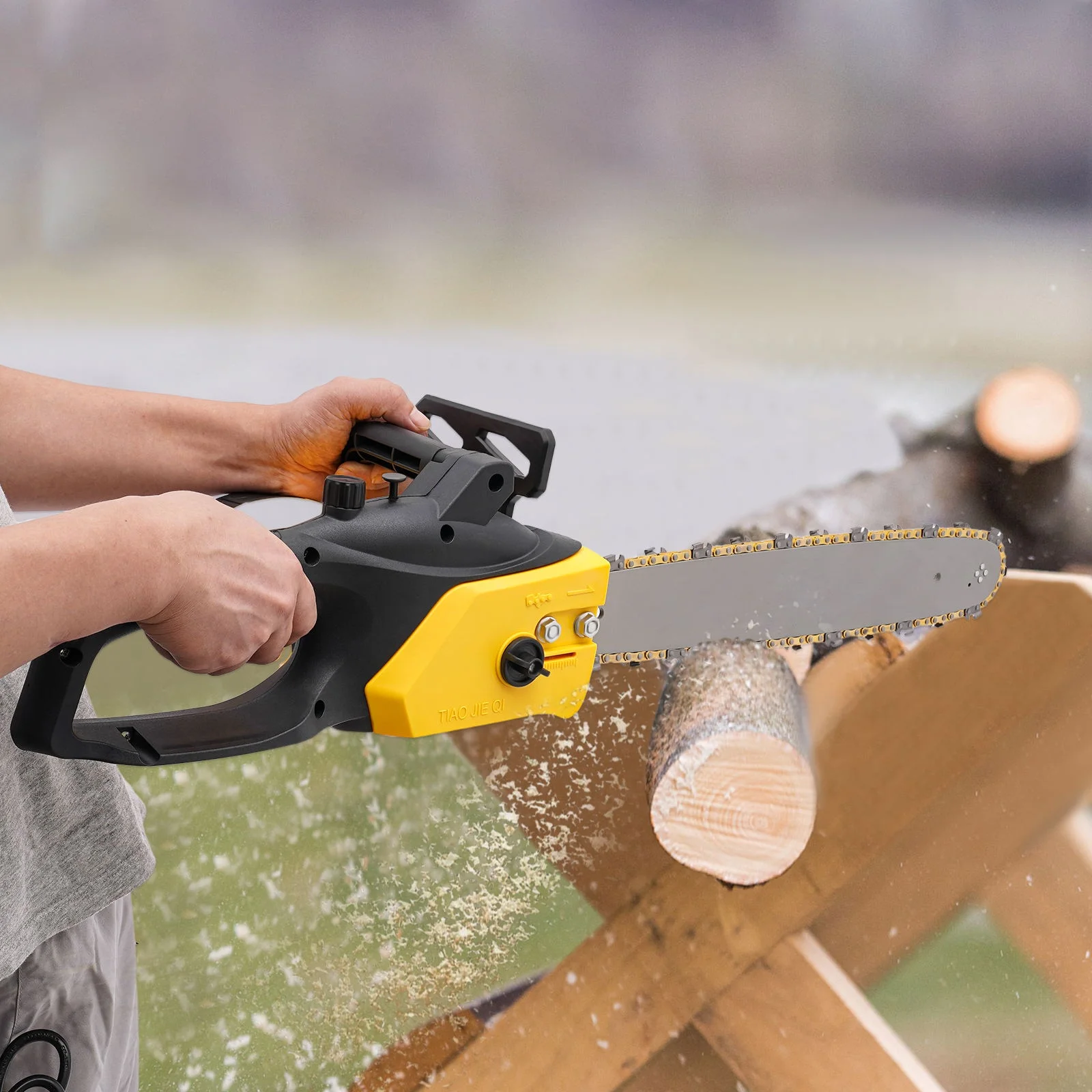 YIYIBYUS 1800W Corded Electric Chainsaw Wood Cutting Corded Chainsaw