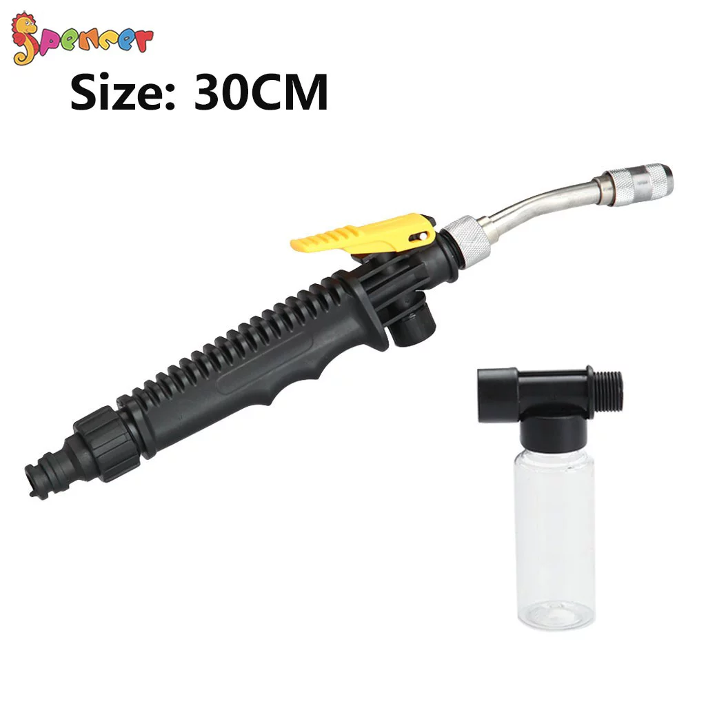 Spencer 2 in 1 High Pressure Power Washer Spray Nozzle Water Hose Clean Wand Attachment Garden Hose for Car Window Glass Cleaning Tool 