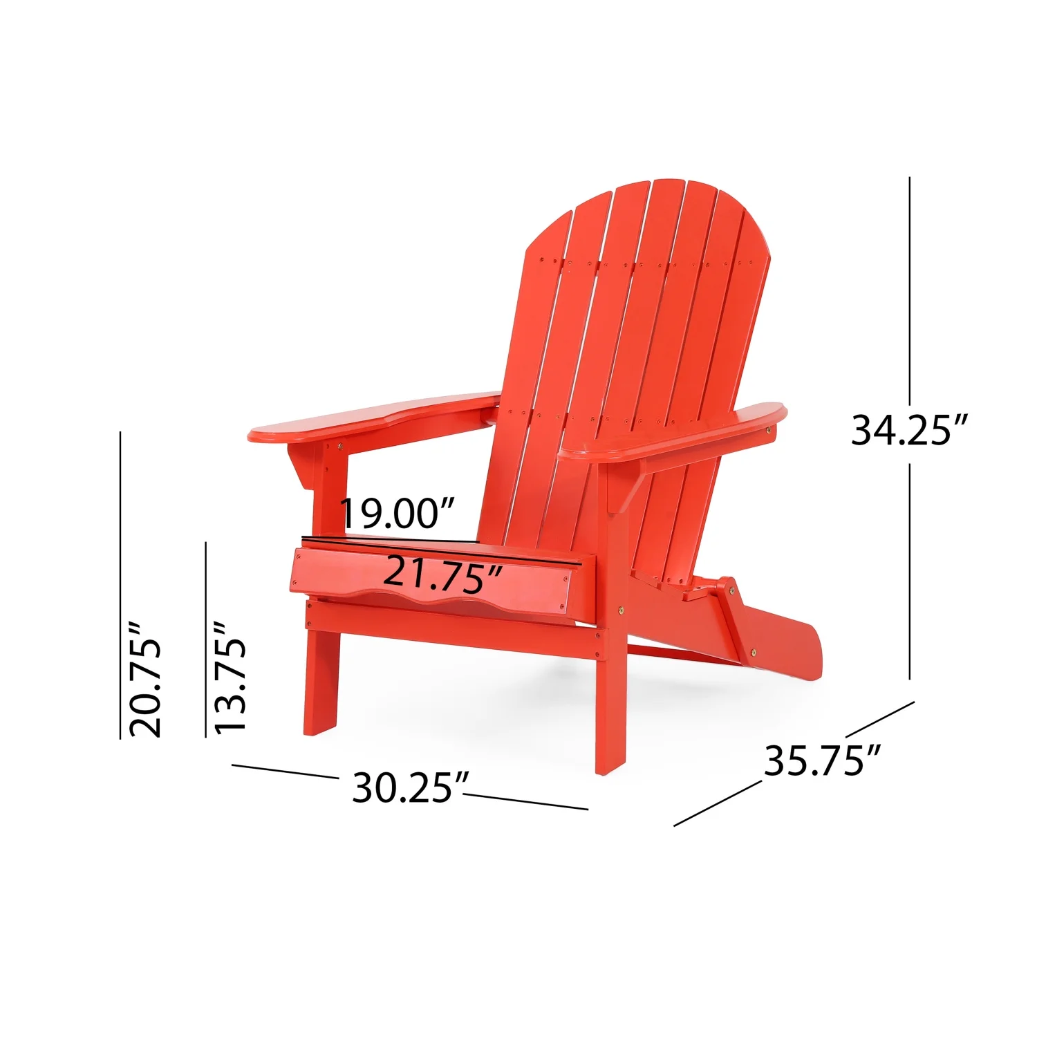 LEIYEHOOM MALIBU ADIRONDACK CHAIR