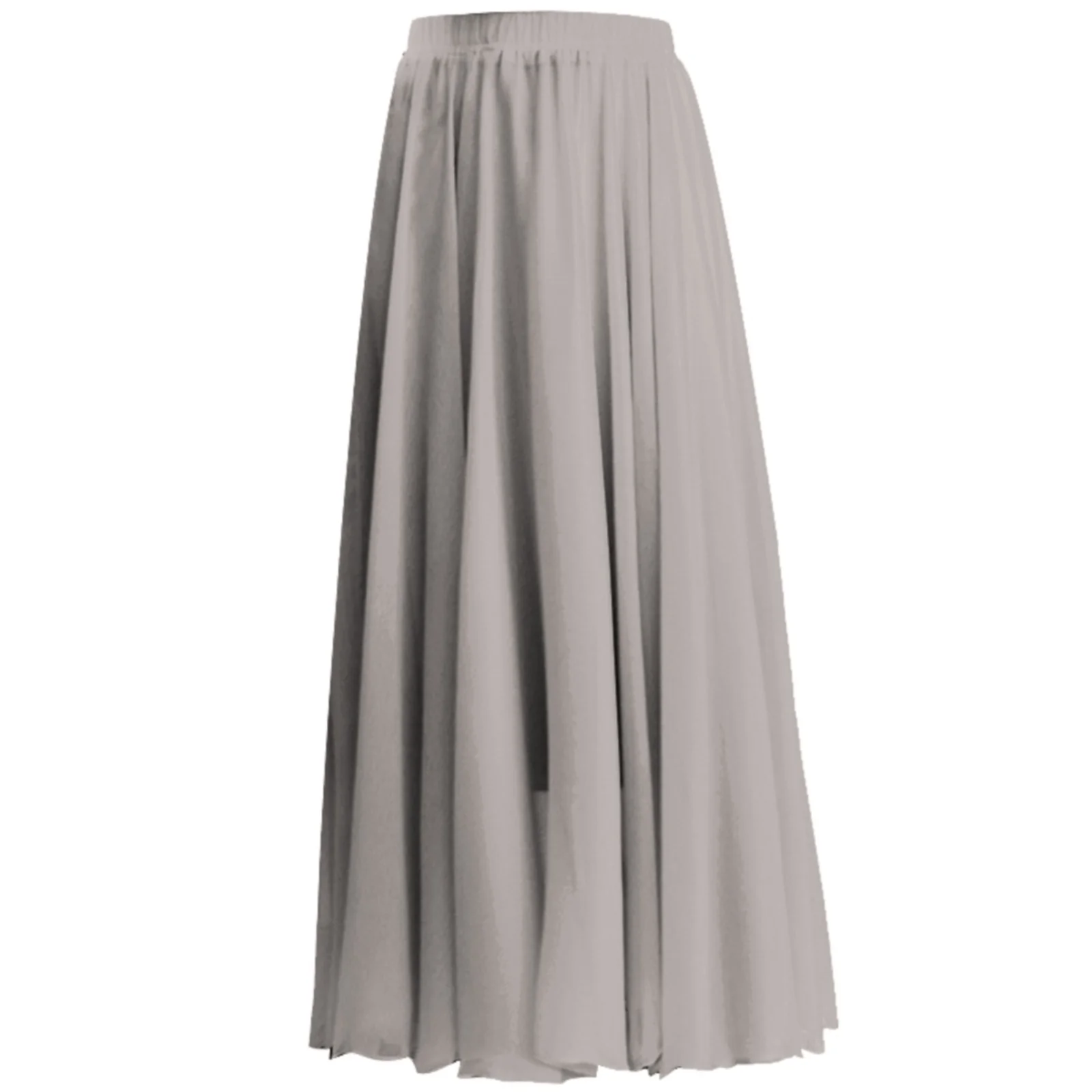 Autumn Cargo Skirt Summer Women'S Solid Color Chiffon Skirt Women'S High Waist Long Skirt Skirt Sets Women 2 Piece Outfits Plus Size