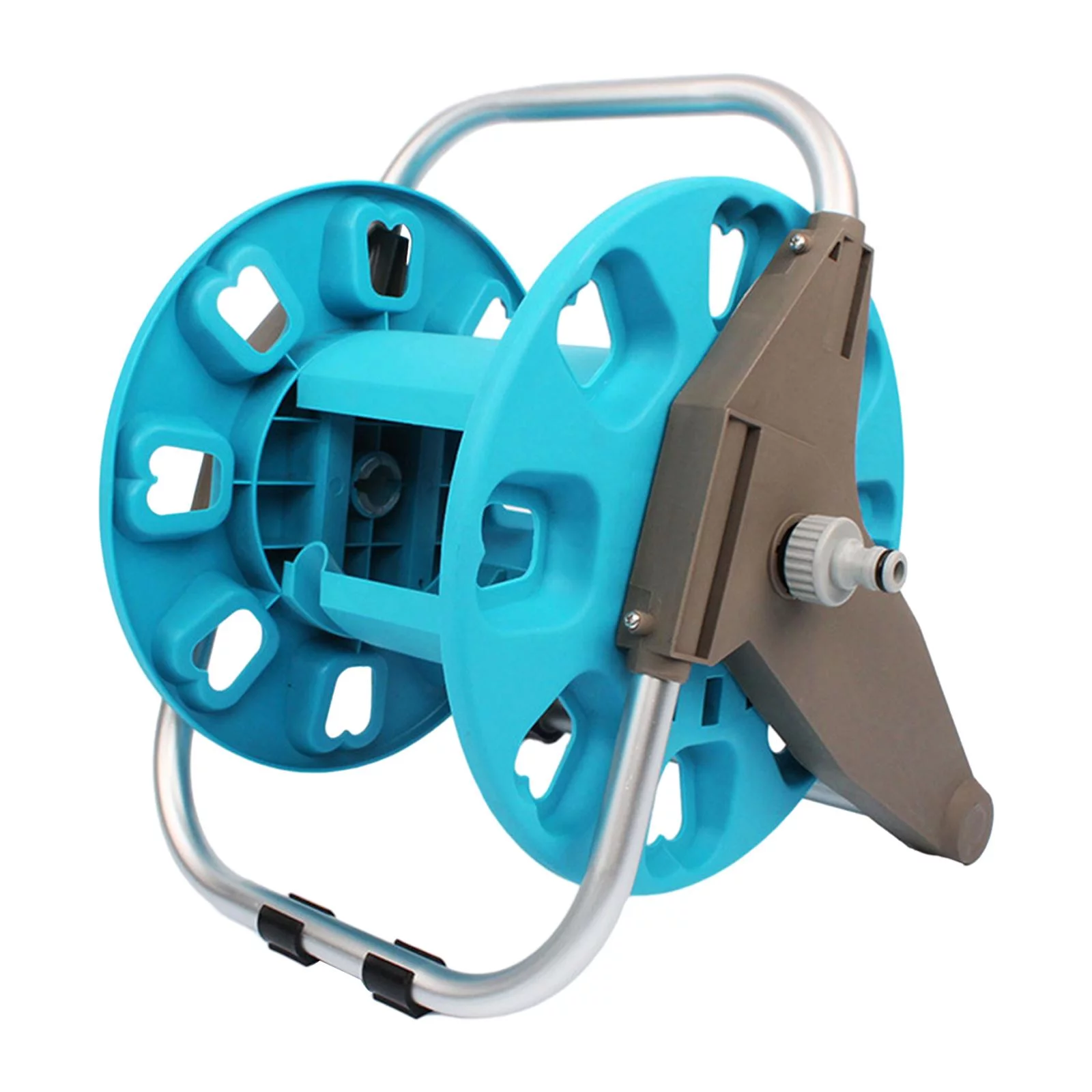 Garden Hose Holder Reel Water Hose Storage Rack, Holds 98.4 ft Hose, Universal ,Portable, Easy to Collect Hose Pipe Organizer