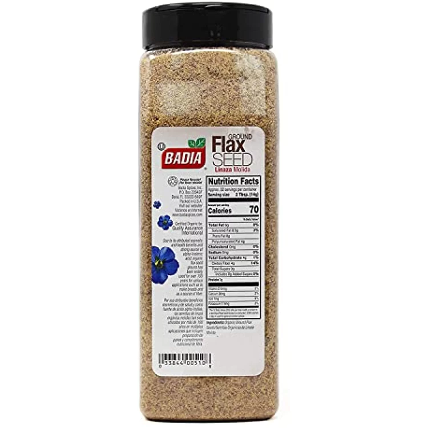 Organic Flax Seed Ground  16 Oz