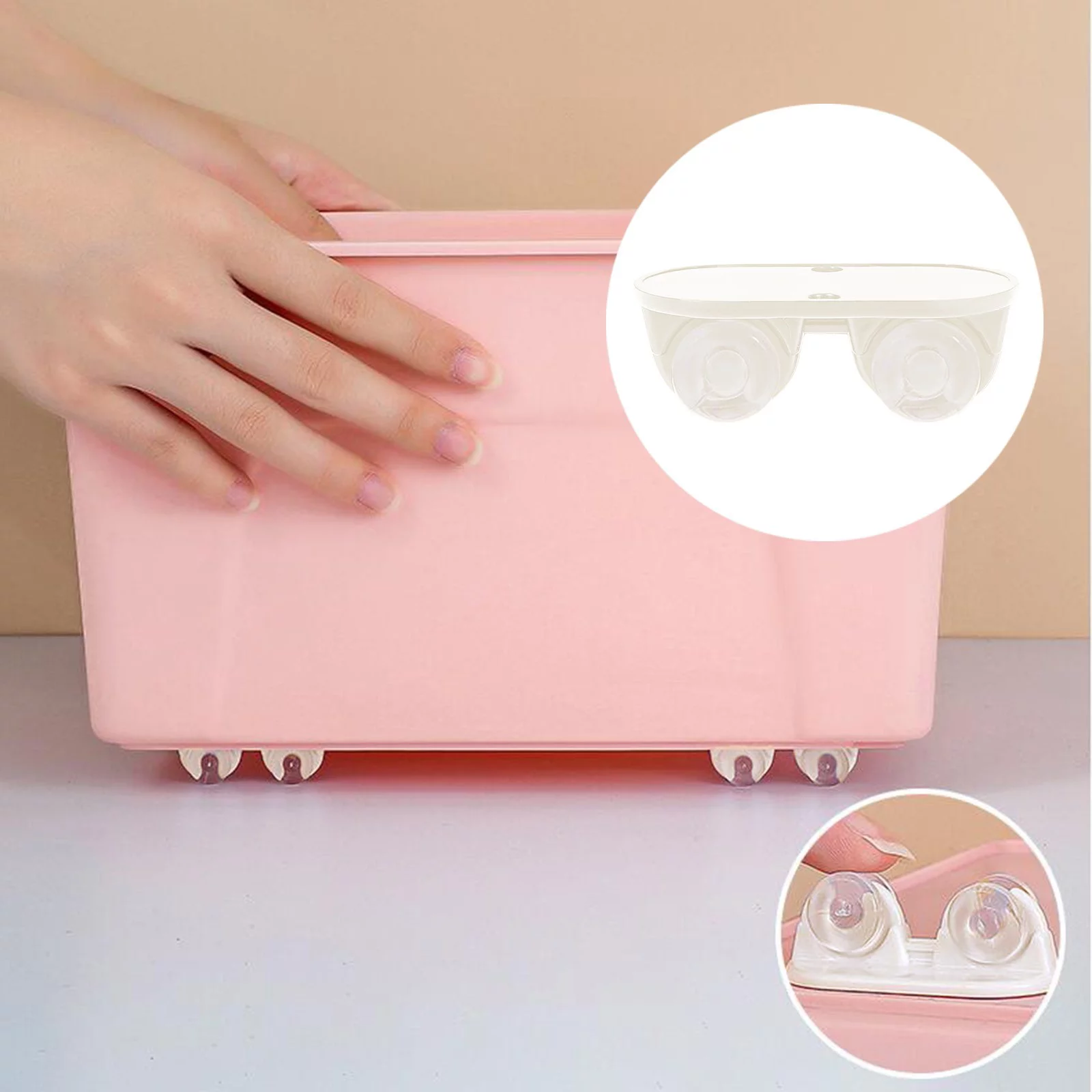 iju7gthy 4th of july outdoor Adhesive Roller Household Sorting Box Pulley Storage Box Storage Box Can Pulley 4pc