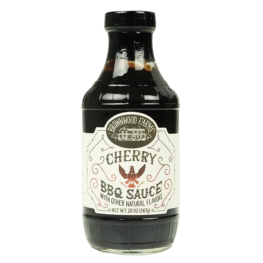 Brownwood Farms Sweet & Tangy Cherry BBQ Sauce Gluten Free Farm Fresh 2 Pack