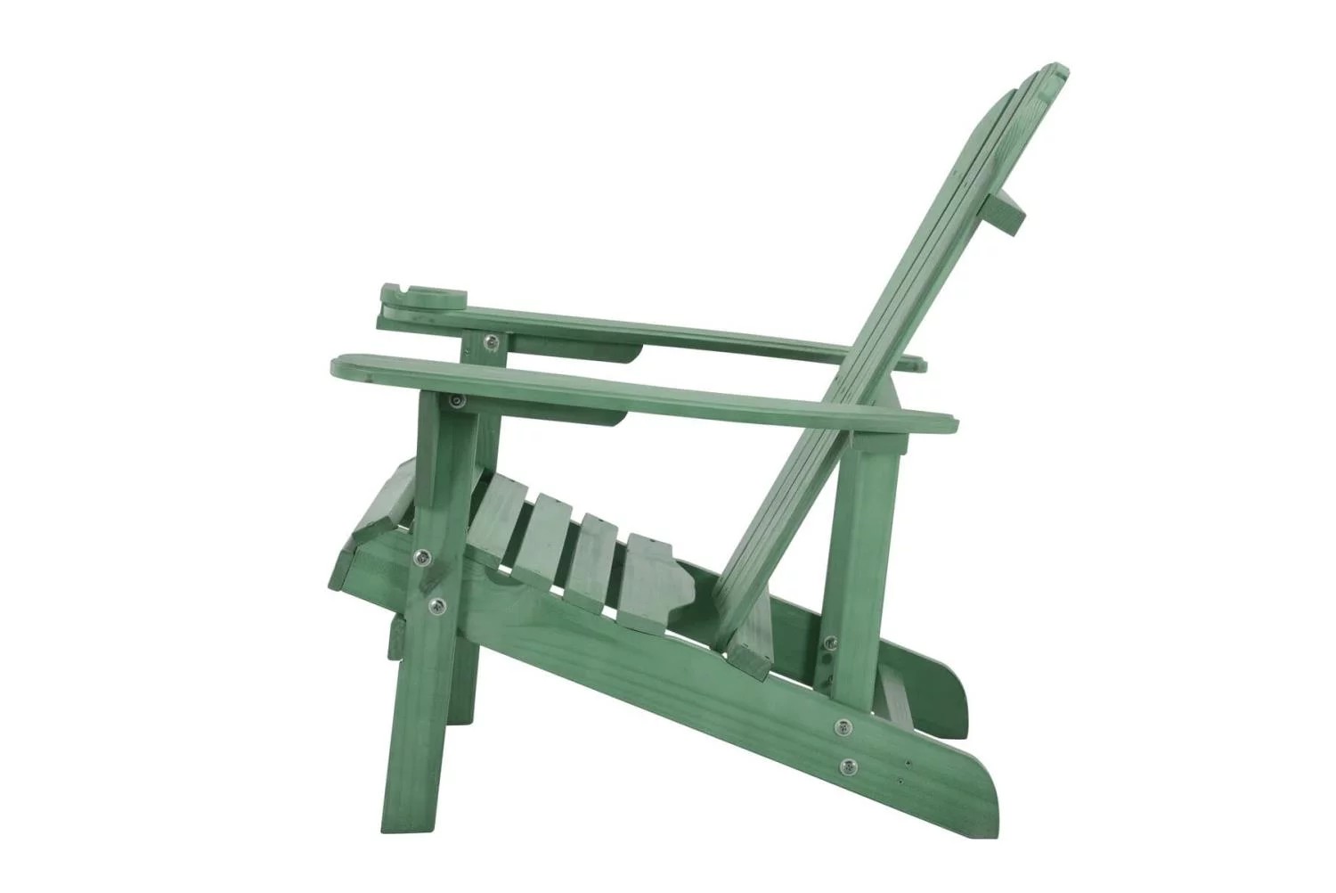 W Unlimited  Earth Collection Adirondack Chair with Phone & Cup Holder, Sea Green - 4 Piece