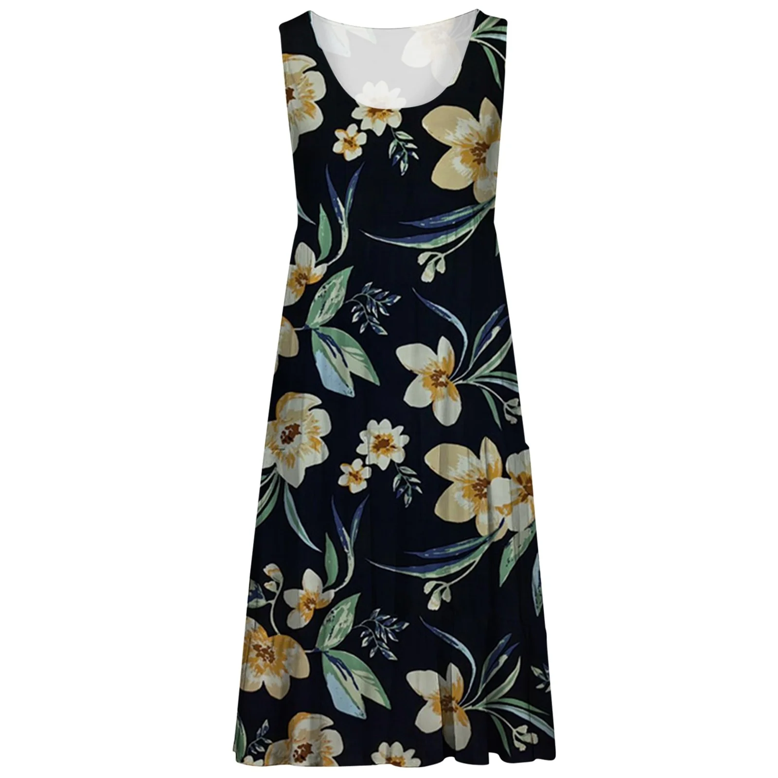 Winter Denim Skirt Women Summer Casual Crew Neck Dress Sleeveless Tank Dress Beach Dress Swing Dress Fashion Loose Midi Dress Mini Skirt And Top Set