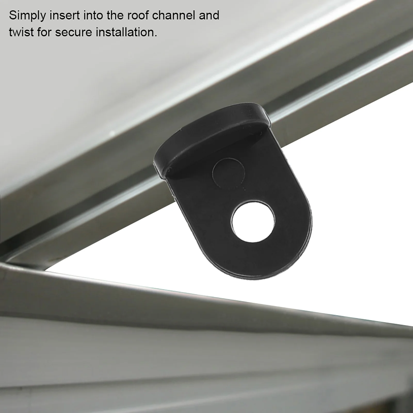 Plant Hanger 10 PCS Plastic Greenhouse Hook Plant Flower Hanger (Black)