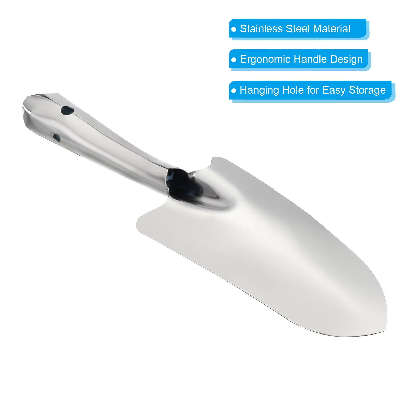 Uxcell Garden Trowel Gardening Hand Shovel Stainless Steel Spade Shovel Garden Tools