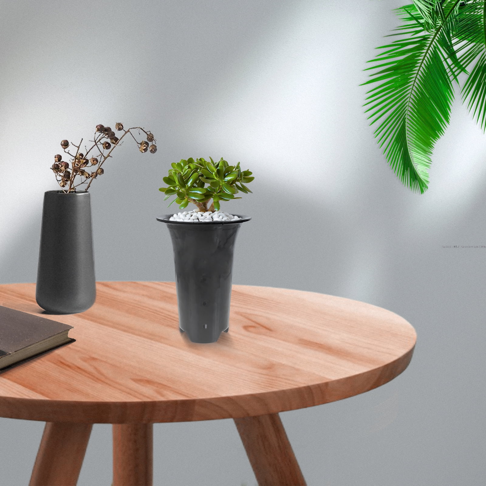 Guichaokj 6Pcs Drainage Hole Orchid Pots Slot Tall Orchid Pots Plastic Flower Planters