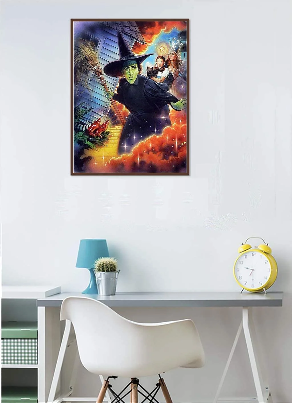 5D DIY Diamond Painting Kits for Adults Kids, The Wizard of Oz Full Drill Embroidery Cross Stitch Crystal Rhinestone Paintings Pictures Arts Wall Decor Painting Dots Kits 12x16 in