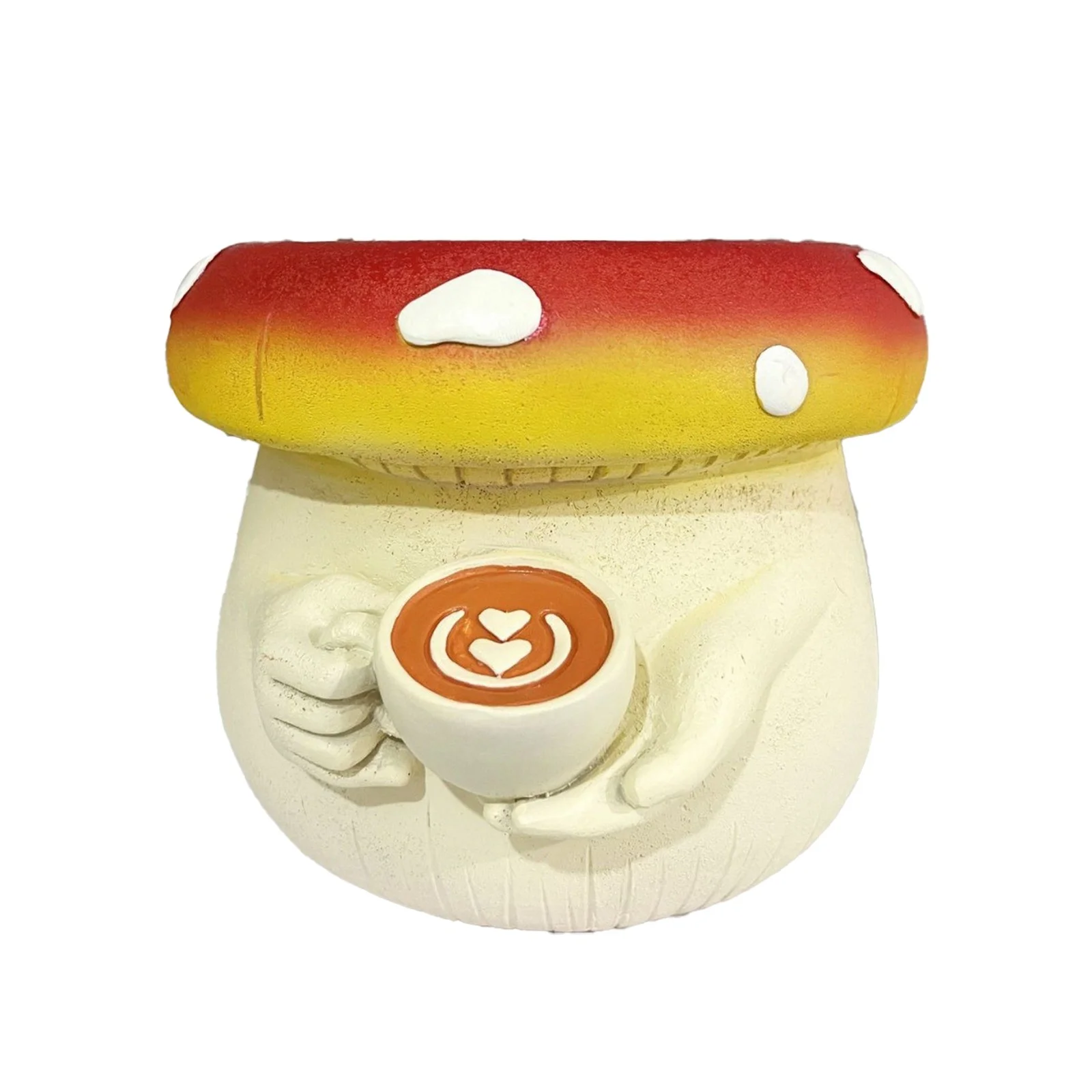 MVNSFEW Flower Basket with Handle Cute Belly Coffee Cup Flower Pot Colorful Succulent Flower Pot Pen Holder Storage Pot Resin Ornament