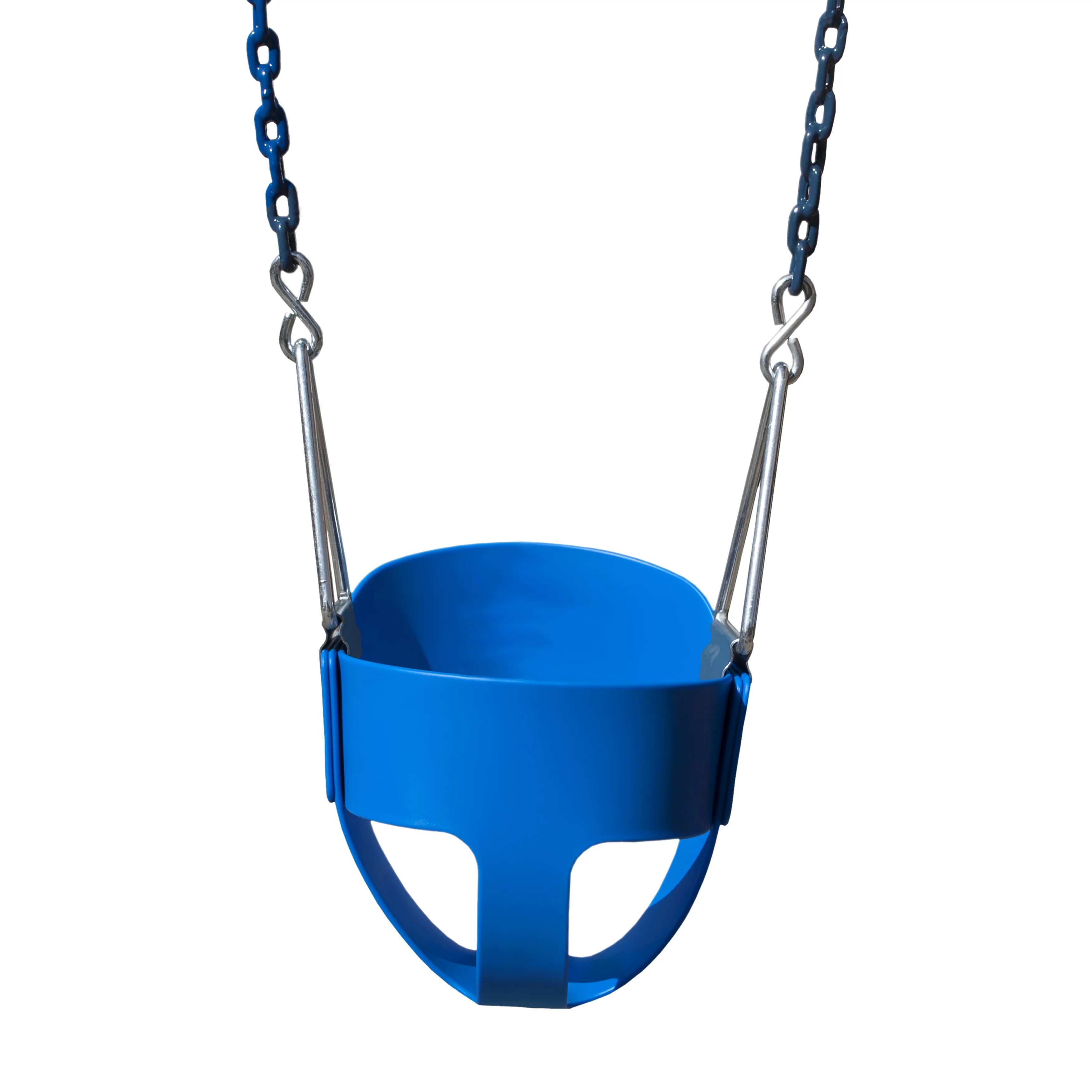 Swing-N-Slide Child Bucket Swing for Swing Sets, Blue with Blue Coated Chains